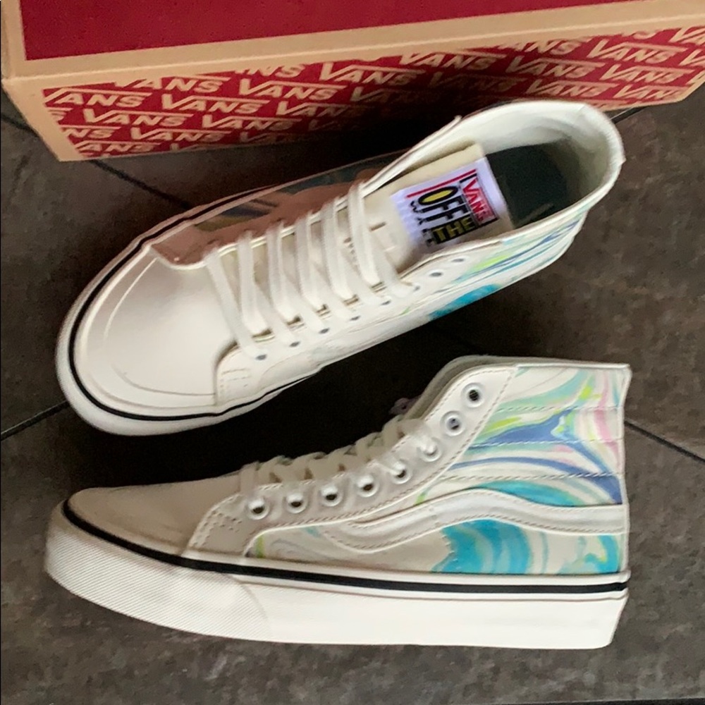 •VANS SK8-Hi 138 DECON RESIN SWIRL Marshmallow WMNS - Picture 14 of 16